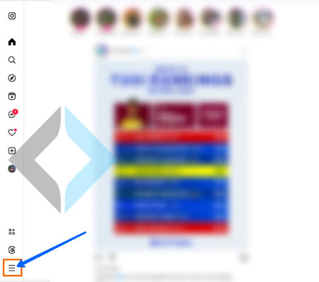 log out insta in pc