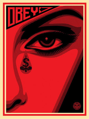 OBEY Giant - Red Eye Alert Screen Print by Shepard Fairey