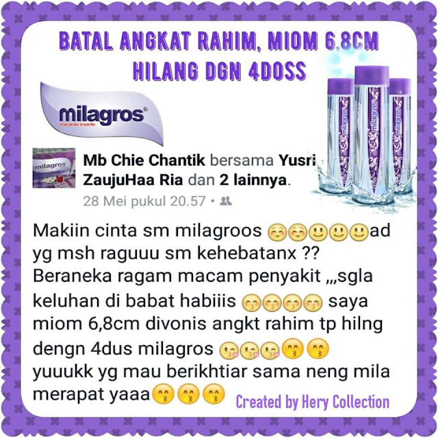 Testimoni Manfaat Milagros