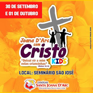 Colégio Santa Joana D'Arc realizou nesse final de semana (30/09 e 01/10) o Encontro Joana D'Arc com Cristo Kids