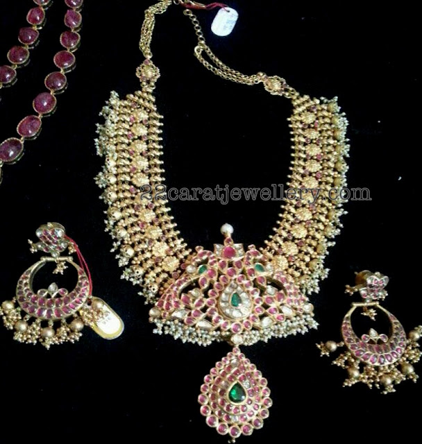 Heavy and Broad Antique Set with Chandbalis 