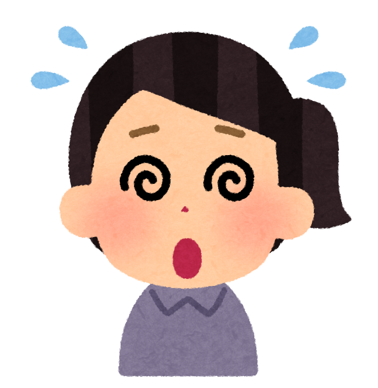 目が回る人のイラスト 女性 かわいいフリー素材集 いらすとや