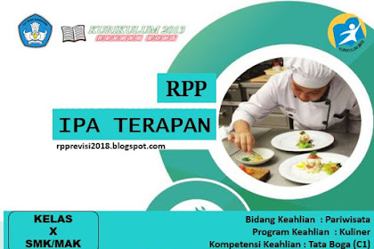 RPP IPA Terapan Kelas 10 SMK Kurikulum 2013 Revisi 2017