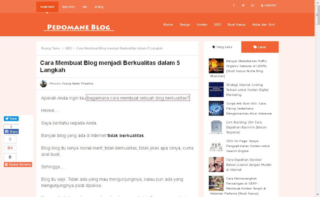 Keyword di 100 kata pertama