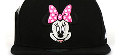 Newera Disney ミニーマウスのスナップバックキャップ ブラック 正規品 ディズニーグッズカタログ