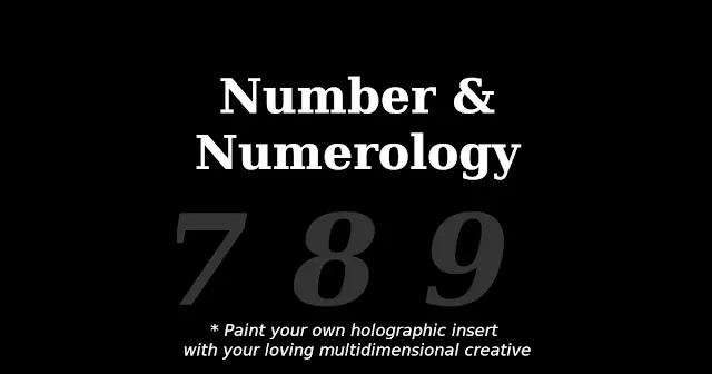 number and numerology Number 7, 8, 9