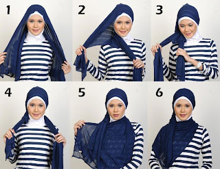 cara memakai jilbab