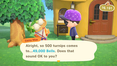 Buying Turnips on Animal Crossing: Week 7