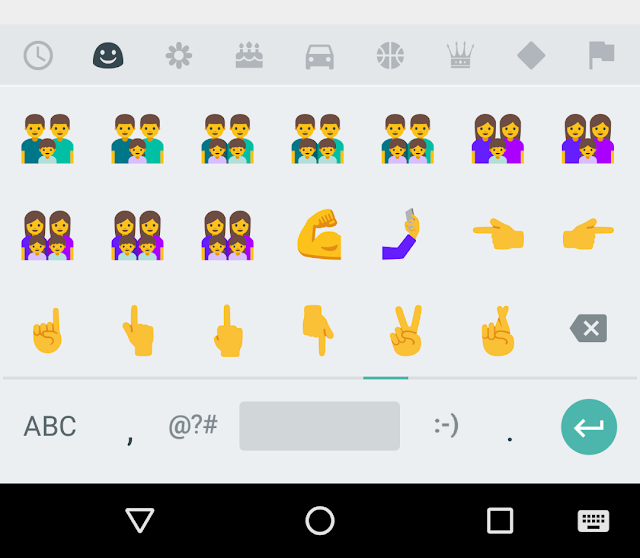 Emoticon Baru Android Nougat