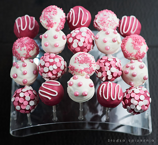 Różowe cake pops, specjalnie dla Księżniczki :-)