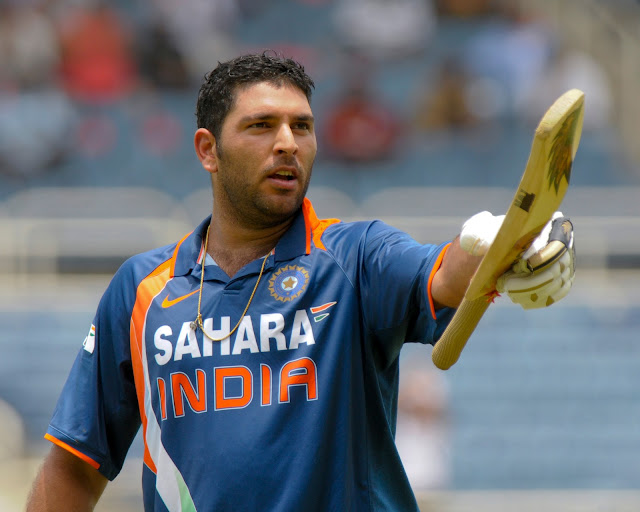 Yuvraj Singh left-hand batsman