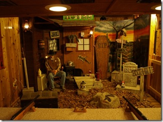 A game alley where the kids did some shooting again.