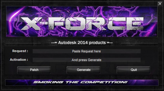 Activar Autodesk 2014 X-FORCE