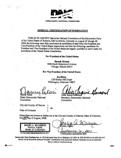 Pelosi signature on DNC document