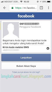 cara membuka fb yang lupa kata sandi tanpa menggunakan email