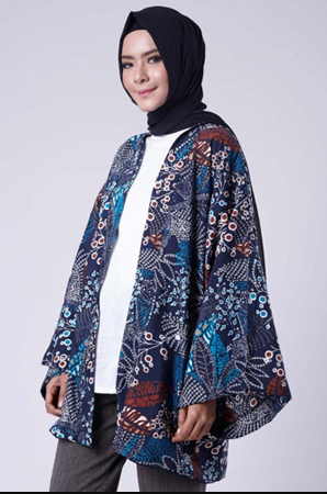  BusanaMuslim 10 Koleksi Model Outer Batik Lengan 