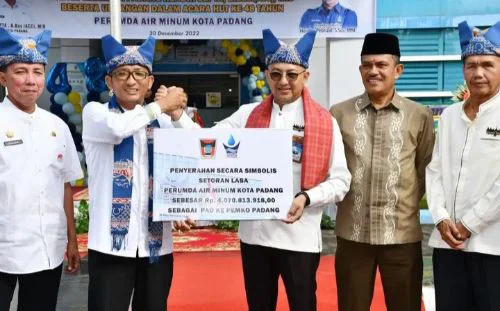 Dirgahayu ke 48 Tahun, Perumda Perumda Air Minum Kota Padang Melangkah Bersama Berbagi Berkah