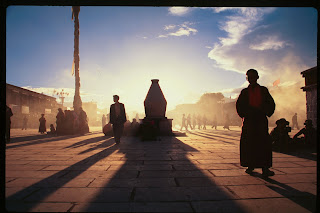 The square in front of Jokhang temple- Tibet Lhasa