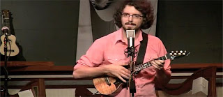 James Hill with ukulele strap