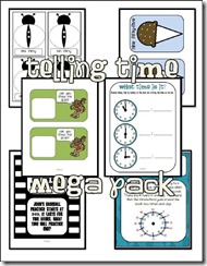 telling time mega pack