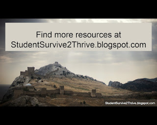 Find more resources at StudentSurvive2Thrive.blogspot.com