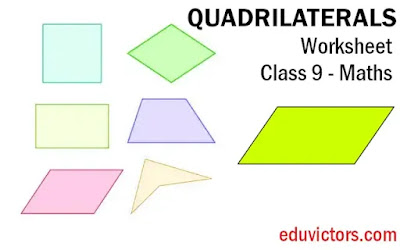 CBSE Class 9 - Maths - Quadrilaterals (Worksheet-4) (#class9Maths)(#eduvictors)