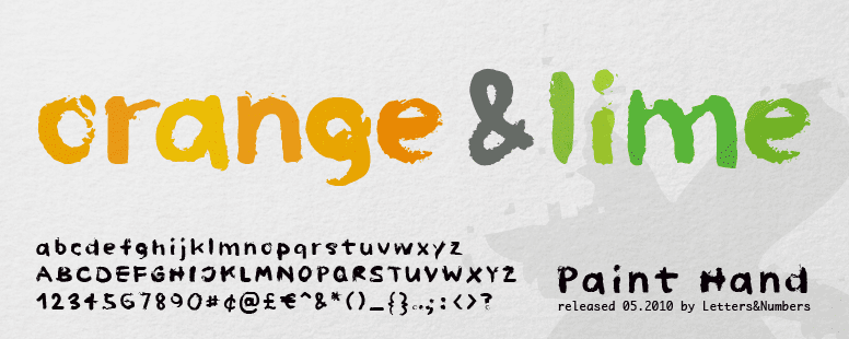 Paint Hand font