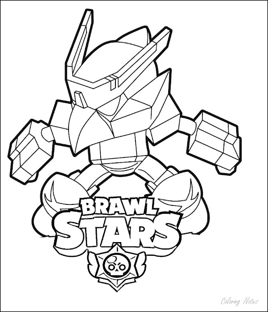 Brawl Stars Coloring Pages Mecha