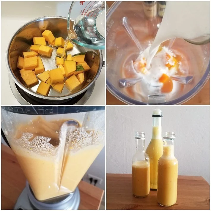 Cómo hacer ponche de calabaza y coco sin alcohol en 4 pasos