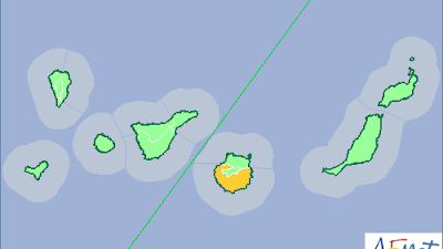 Media Gran Canaria en aviso naranja por lluvias, 20 octubre