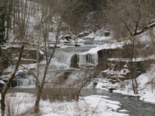 waterfall at Upper Enfield Glen