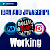 IBAN add Javascript code working now