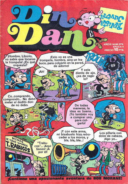 Portada de Din Dan Nº 376 Ediciones Bruguera