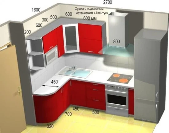 41 desain inspiratif interior dapur minimalis modern bernuansa merah putih