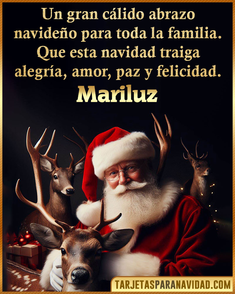 Tarjetas Navideñas personalizadas para Mariluz