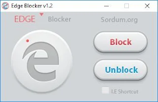 تطبيق Edge Blocker 1.2  للتحكم فى متصفح ويندوز 10