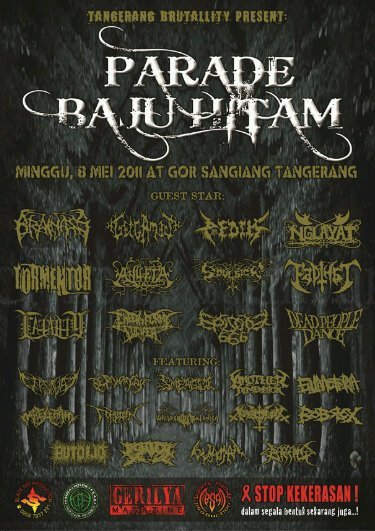 Tangerang Brutality Present Parade Baju Hitam