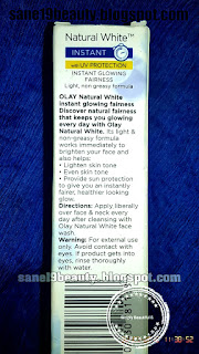 Olay Natural White Instant Glowing Fairness Pic -2