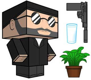 Leon the Professional Papercraft