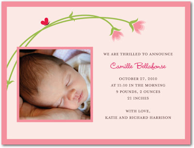  Born Baby Announcement Message on Born Modern Baby  Modern Birth Announcement Cards