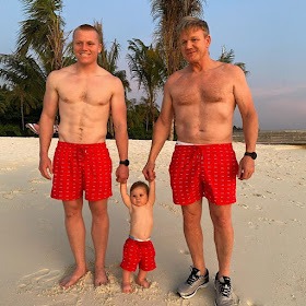 Photsos of Gordon Ramsay and son in matching shots