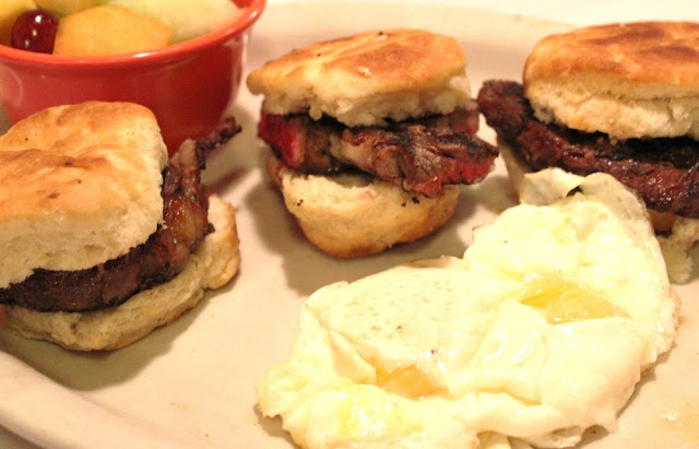 Aunt Alma's Steak Biscuits