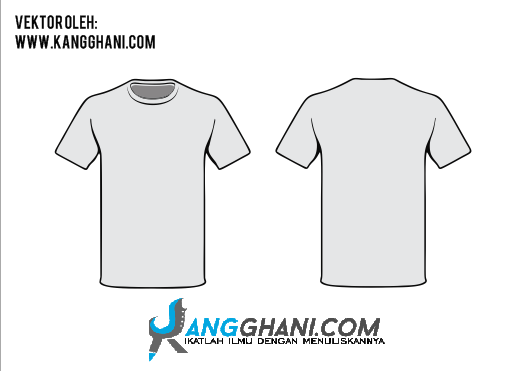 Template Desain Kaos Polos Depan Belakang Corel Draw 