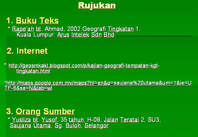 GEOGRAFI - Mengenali Ciptaan dan Kekuasaan Allah ke atas 