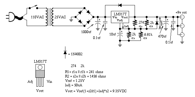 Power Supply Schematic 9v, Power, Wiring Diagram Free Download