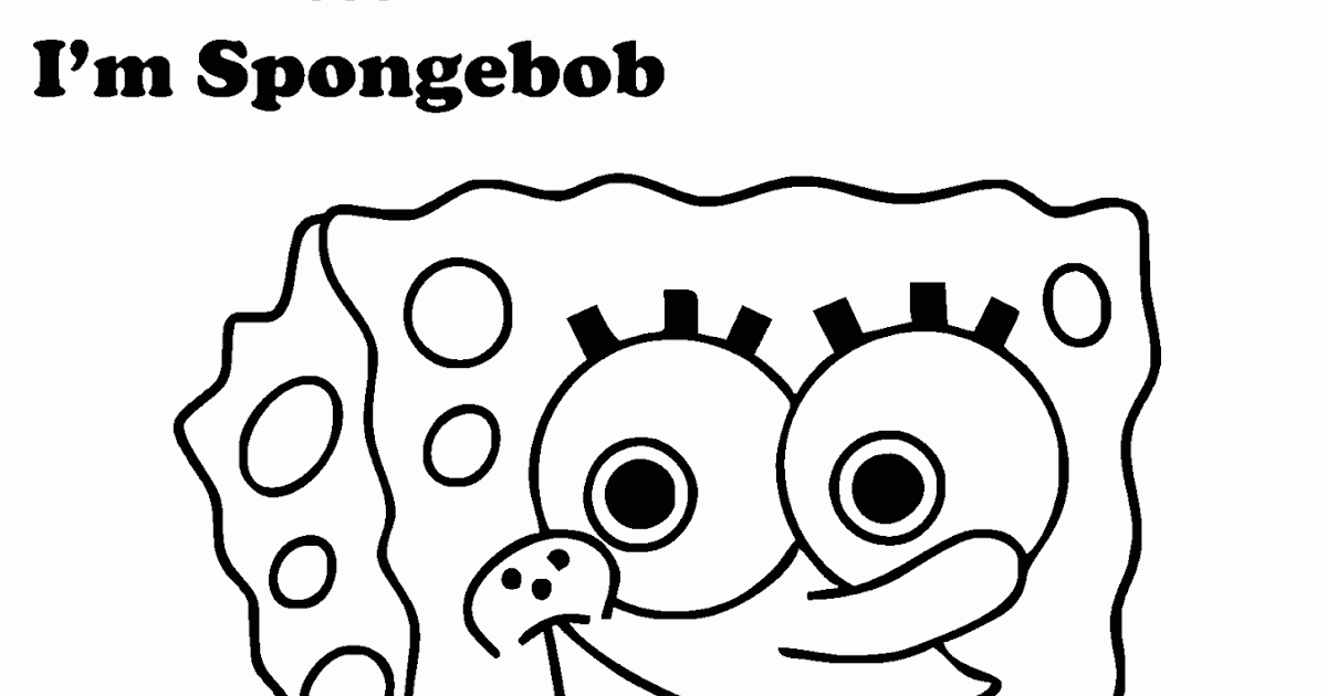 Mewarnai Gambar SpongeBob  Contoh Anak PAUD