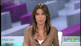 HELENA RESANO, Chaqueta de cuero marron, guapisima (29.09.10)