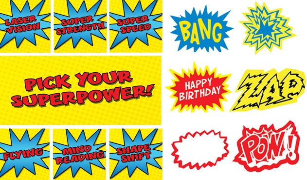 FREE Superhero Party Printables title=