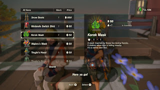 Link is about to purchase a Korok Mask