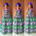 Check out this Creative Ankara Gown Style 